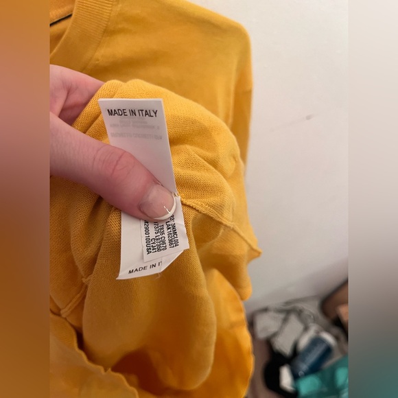 Brunello Cucinelli 100% Cotton Sweater Men's Gold Size 56 - Picture 5 of 5